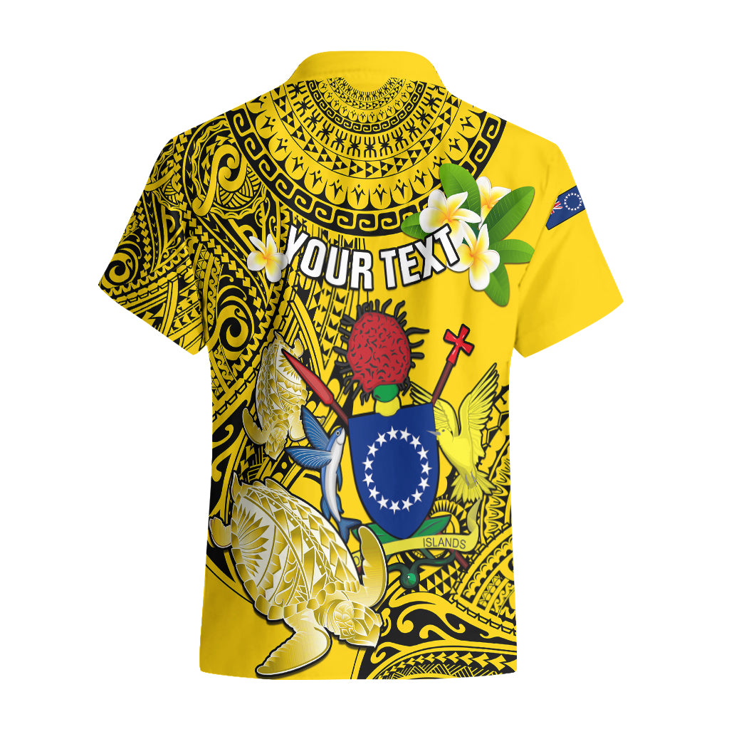 Personalized Cook Islands Aitutaki Hawaiian Shirt Coat Of Arms Plumeria Polynesian Turtle LT05 - Polynesian Pride