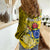 Personalized Cook Islands Aitutaki Women Casual Shirt Coat Of Arms Plumeria Polynesian Turtle LT05 - Polynesian Pride