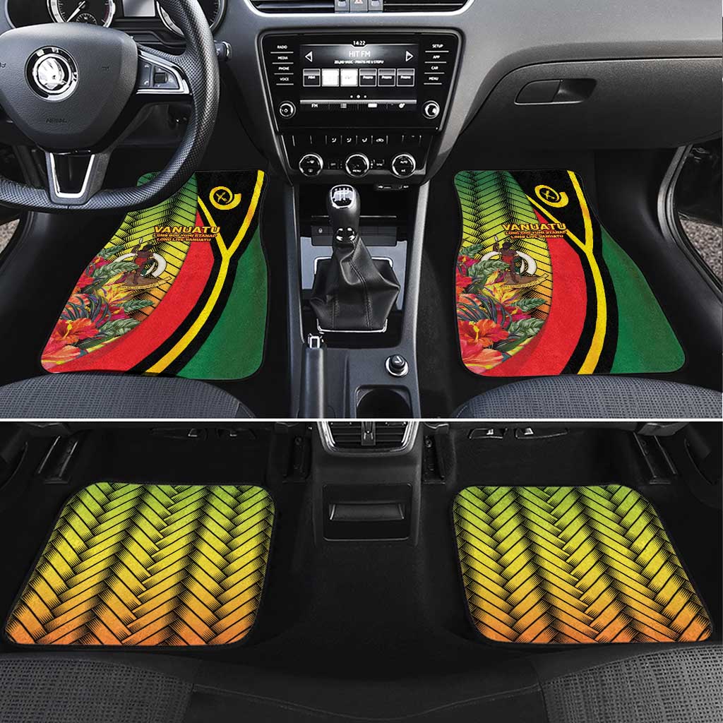 Vanuatu Constitution Day Car Mats Long Live Vanuatu - Polynesian Pride