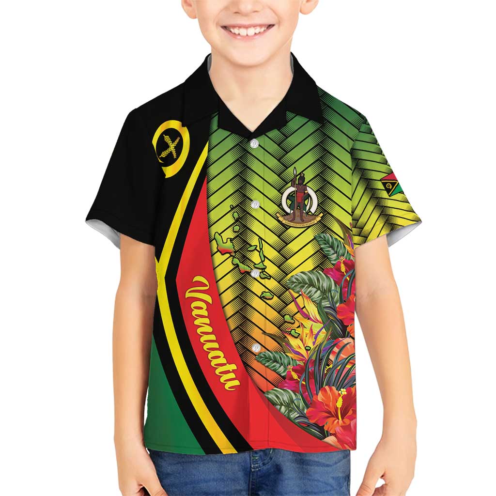 Vanuatu Constitution Day Family Matching Puletasi and Hawaiian Shirt Long Live Vanuatu - Polynesian Pride
