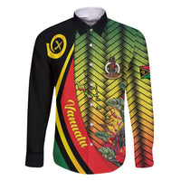 Vanuatu Constitution Day Family Matching Short Sleeve Bodycon Dress and Hawaiian Shirt Long Live Vanuatu LT05 Dad's Shirt - Long Sleeve Colorful - Polynesian Pride