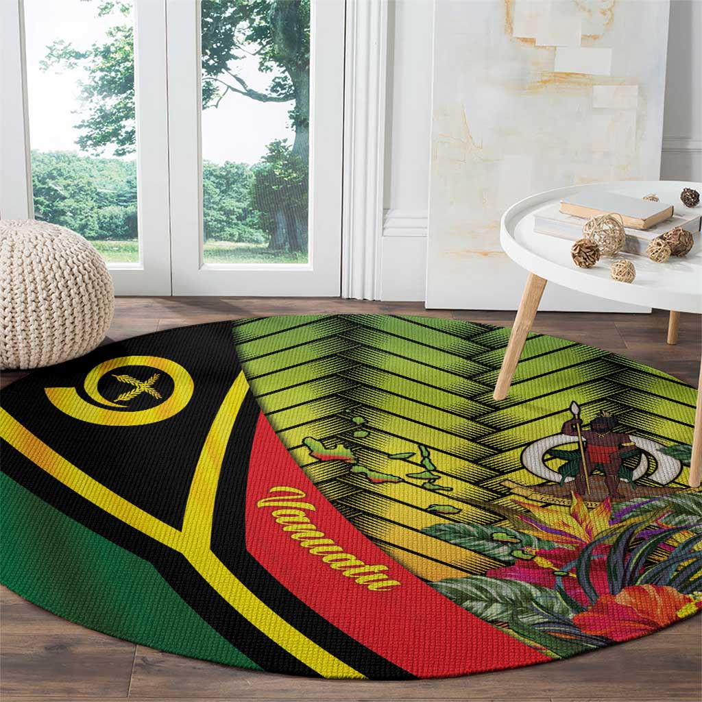 Vanuatu Constitution Day Round Carpet Long Live Vanuatu - Polynesian Pride