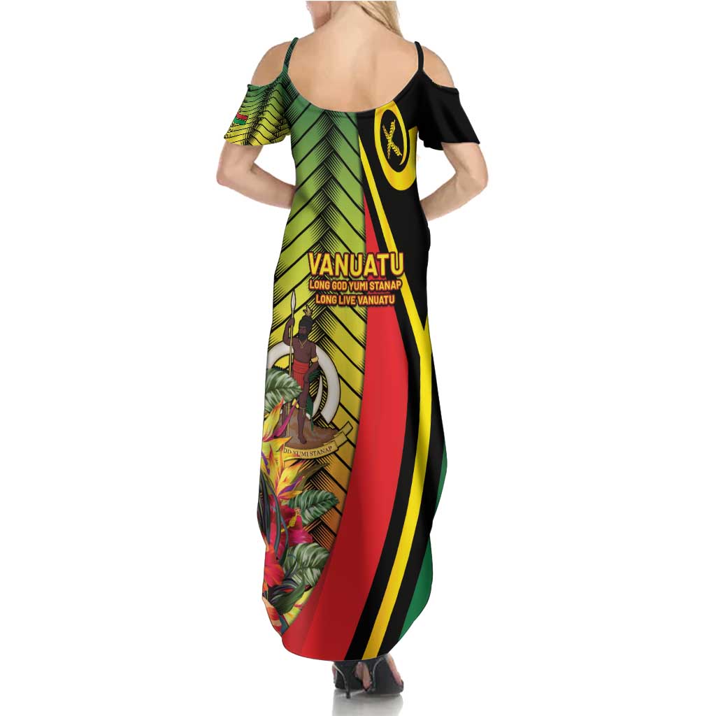 Vanuatu Constitution Day Summer Maxi Dress Long Live Vanuatu - Polynesian Pride