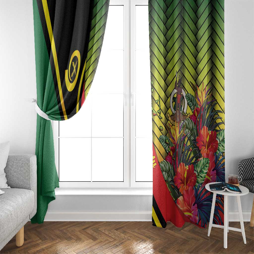 Vanuatu Constitution Day Window Curtain Long Live Vanuatu - Polynesian Pride