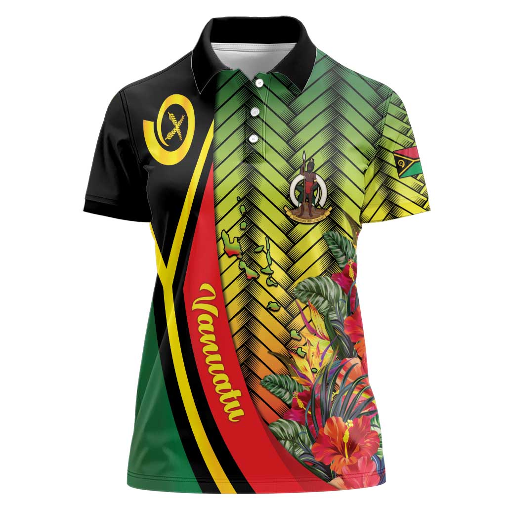 Vanuatu Constitution Day Women Polo Shirt Long Live Vanuatu - Polynesian Pride