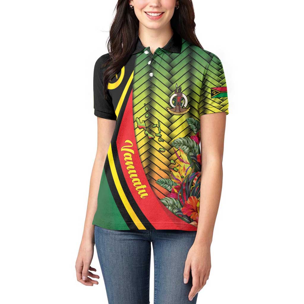 Vanuatu Constitution Day Women Polo Shirt Long Live Vanuatu - Polynesian Pride