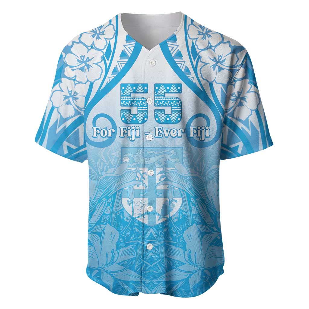 Fiji Day Baseball Jersey 55th Anniversary Forever Fiji - Polynesian Pride