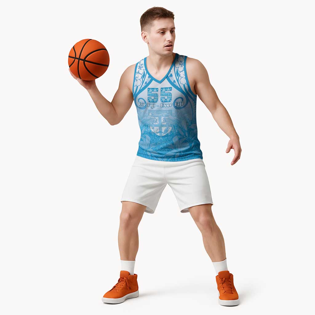 Fiji Day Basketball Jersey 55th Anniversary Forever Fiji - Polynesian Pride