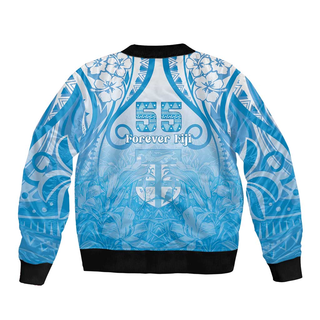 Fiji Day Bomber Jacket 55th Anniversary Forever Fiji - Polynesian Pride