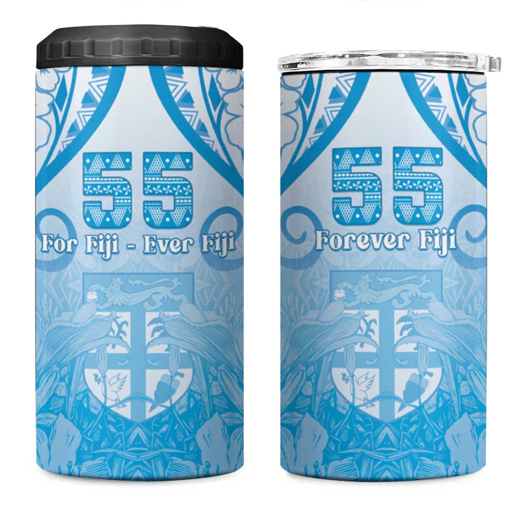Fiji Day 4 in 1 Can Cooler Tumbler 55th Anniversary Forever Fiji - Polynesian Pride