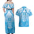 Fiji Day Couples Matching Off Shoulder Maxi Dress and Hawaiian Shirt 55th Anniversary Forever Fiji - Polynesian Pride