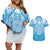 Fiji Day Couples Matching Off Shoulder Short Dress and Hawaiian Shirt 55th Anniversary Forever Fiji - Polynesian Pride