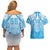 Fiji Day Couples Matching Off Shoulder Short Dress and Hawaiian Shirt 55th Anniversary Forever Fiji - Polynesian Pride