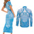 Fiji Day Couples Matching Short Sleeve Bodycon Dress and Long Sleeve Button Shirt 55th Anniversary Forever Fiji - Polynesian Pride
