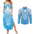 Fiji Day Couples Matching Summer Maxi Dress and Long Sleeve Button Shirt 55th Anniversary Forever Fiji - Polynesian Pride