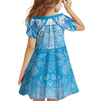 Fiji Day Family Matching Off Shoulder Short Dress and Hawaiian Shirt 55th Anniversary Forever Fiji - Polynesian Pride