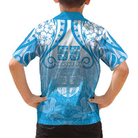 Fiji Day Family Matching Short Sleeve Bodycon Dress and Hawaiian Shirt 55th Anniversary Forever Fiji - Polynesian Pride