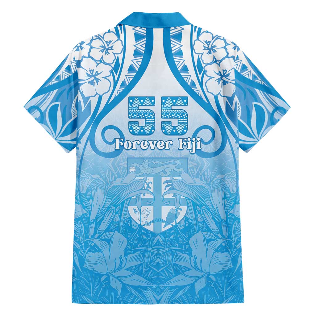 Fiji Day Family Matching Summer Maxi Dress and Hawaiian Shirt 55th Anniversary Forever Fiji - Polynesian Pride