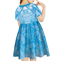 Fiji Day Kid Short Sleeve Dress 55th Anniversary Forever Fiji - Polynesian Pride