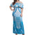 Fiji Day Off Shoulder Maxi Dress 55th Anniversary Forever Fiji - Polynesian Pride