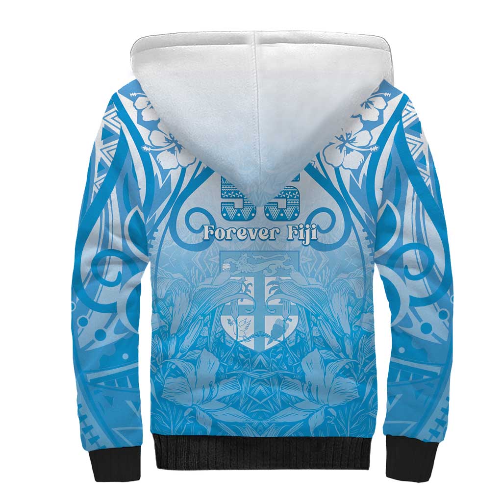 Fiji Day Sherpa Hoodie 55th Anniversary Forever Fiji - Polynesian Pride