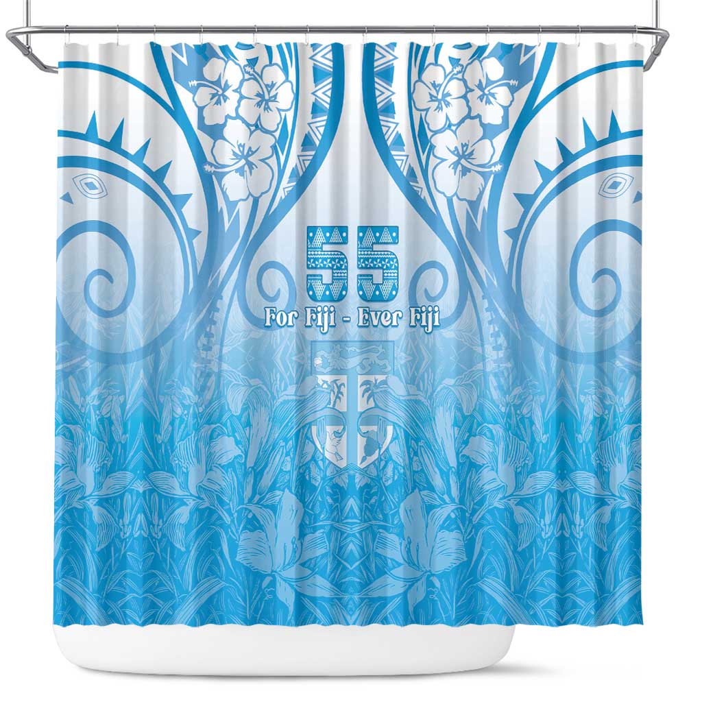 Fiji Day Shower Curtain 55th Anniversary Forever Fiji - Polynesian Pride