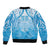 Fiji Day Sleeve Zip Bomber Jacket 55th Anniversary Forever Fiji - Polynesian Pride