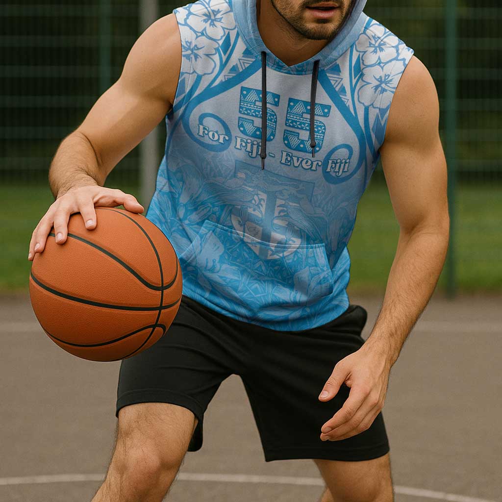 Fiji Day Sleeveless Hoodie 55th Anniversary Forever Fiji - Polynesian Pride