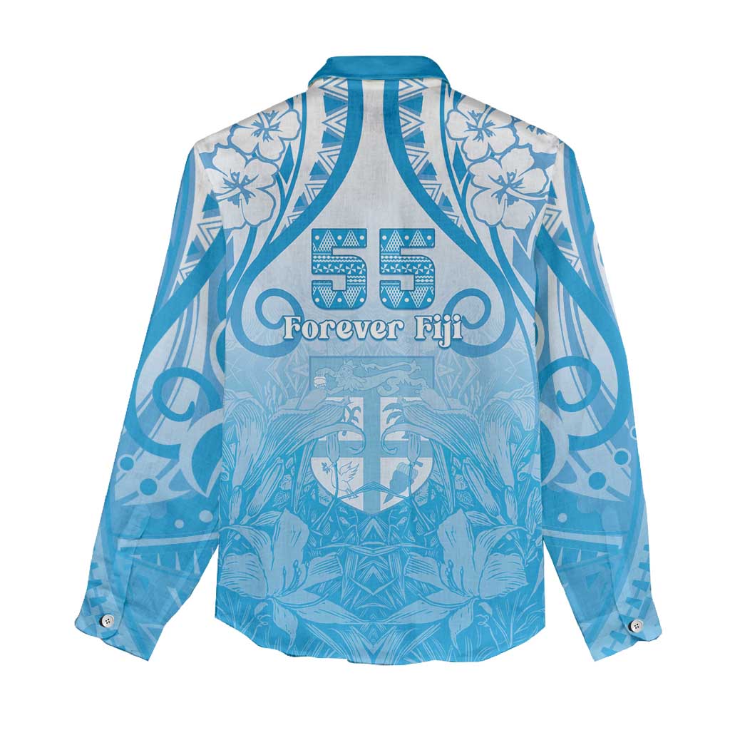 Fiji Day Women Casual Shirt 55th Anniversary Forever Fiji - Polynesian Pride