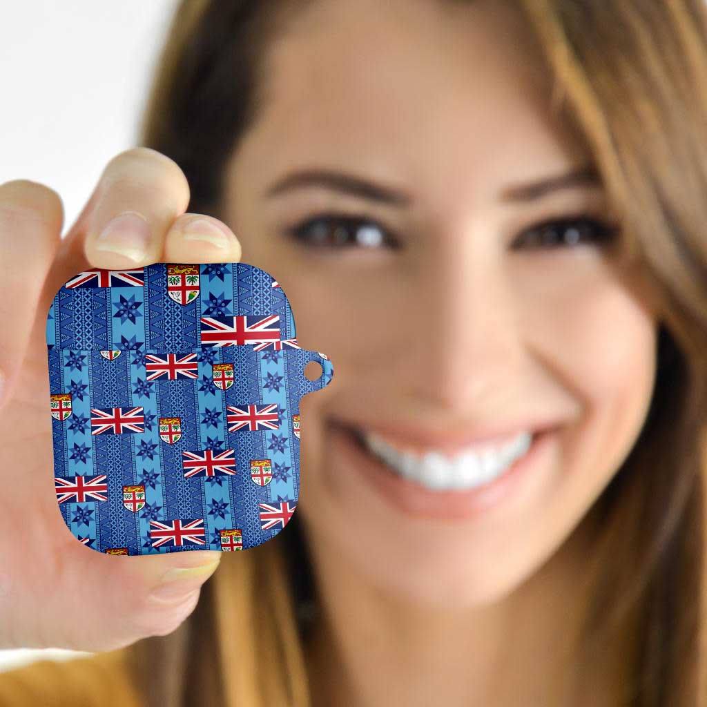 Fiji Masi Tapa AirPods Case Coat Of Arms - Polynesian Pride
