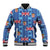 Fiji Masi Tapa Baseball Jacket Coat Of Arms - Polynesian Pride