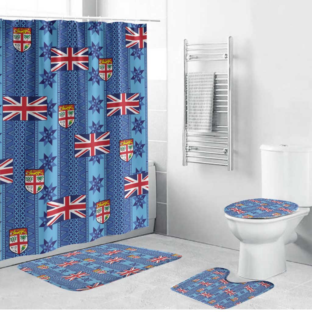 Fiji Masi Tapa Bathroom Set Coat Of Arms - Polynesian Pride