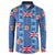 Fiji Masi Tapa Button Sweatshirt Coat Of Arms - Polynesian Pride