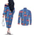 Fiji Masi Tapa Couples Matching Off The Shoulder Long Sleeve Dress and Long Sleeve Button Shirt Coat Of Arms - Polynesian Pride