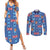 Fiji Masi Tapa Couples Matching Summer Maxi Dress and Long Sleeve Button Shirt Coat Of Arms - Polynesian Pride