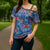 Fiji Masi Tapa Cross Shoulder Shirt Coat Of Arms - Polynesian Pride