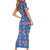 Fiji Masi Tapa Family Matching Short Sleeve Bodycon Dress and Hawaiian Shirt Coat Of Arms - Polynesian Pride