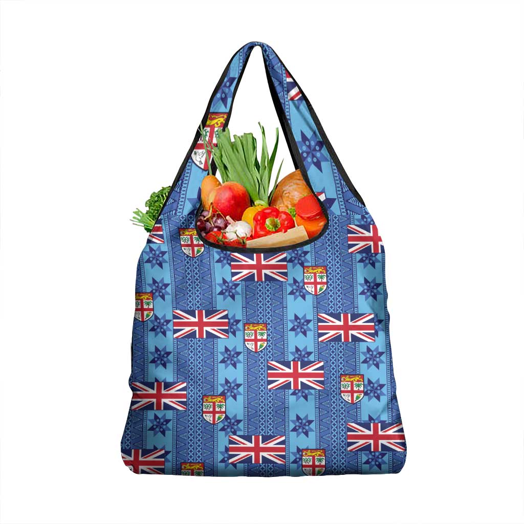 Fiji Masi Tapa Grocery Bag Coat Of Arms - Polynesian Pride