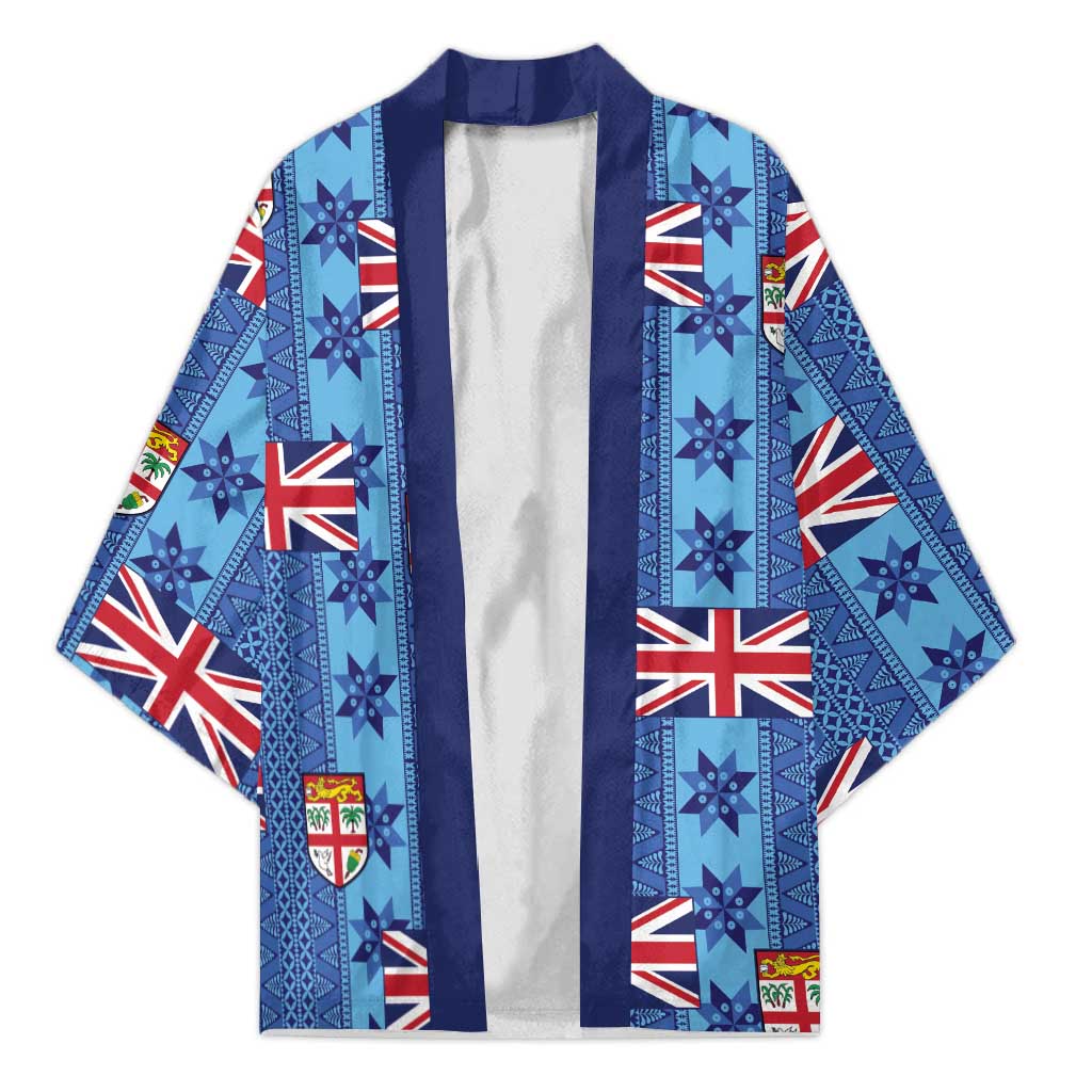 Fiji Masi Tapa Kimono Coat Of Arms - Polynesian Pride