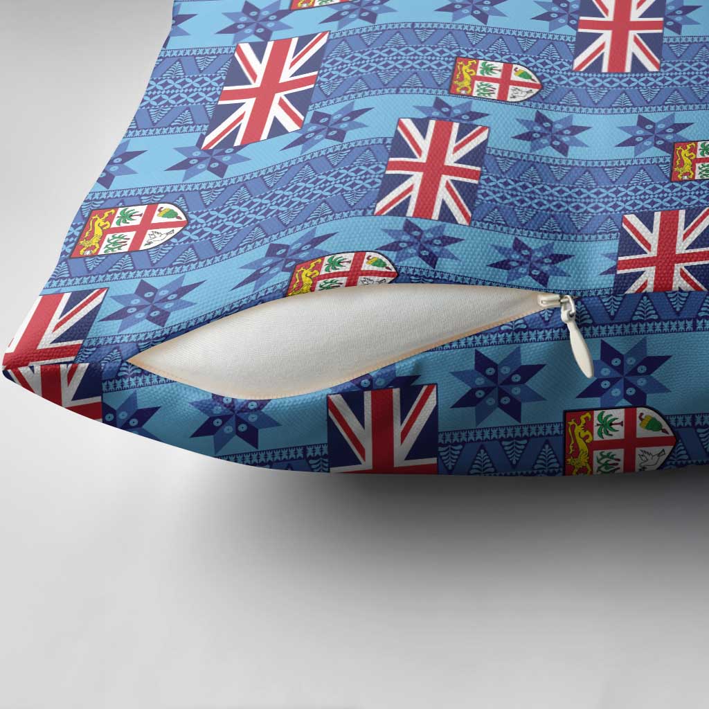 Fiji Masi Tapa Pillow Cover Coat Of Arms - Polynesian Pride