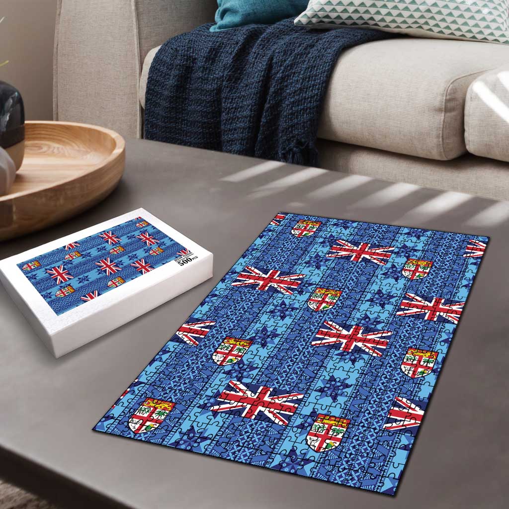 Fiji Masi Tapa Puzzle Coat Of Arms - Polynesian Pride