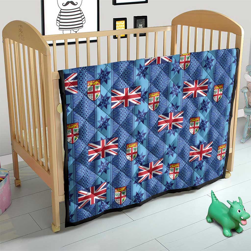 Fiji Masi Tapa Quilt Coat Of Arms - Polynesian Pride