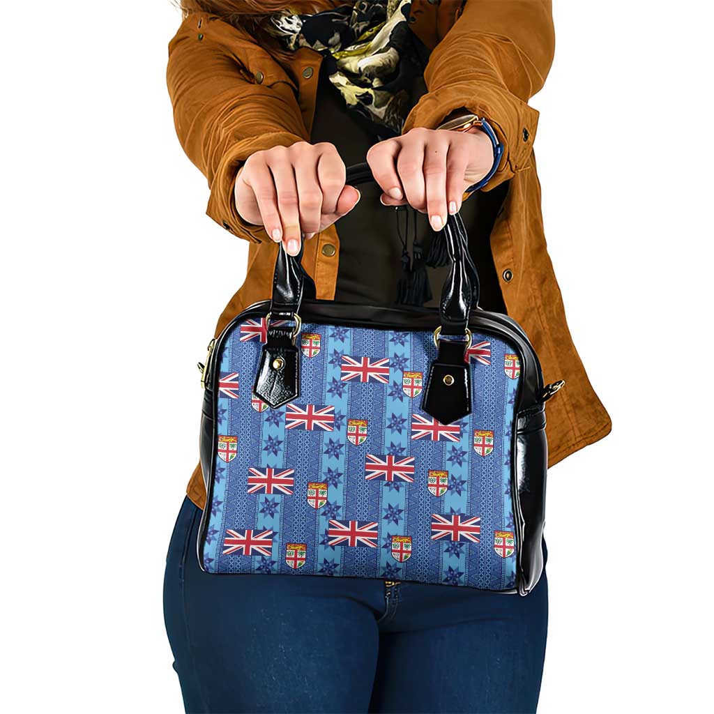 Fiji Masi Tapa Shoulder Handbag Coat Of Arms - Polynesian Pride