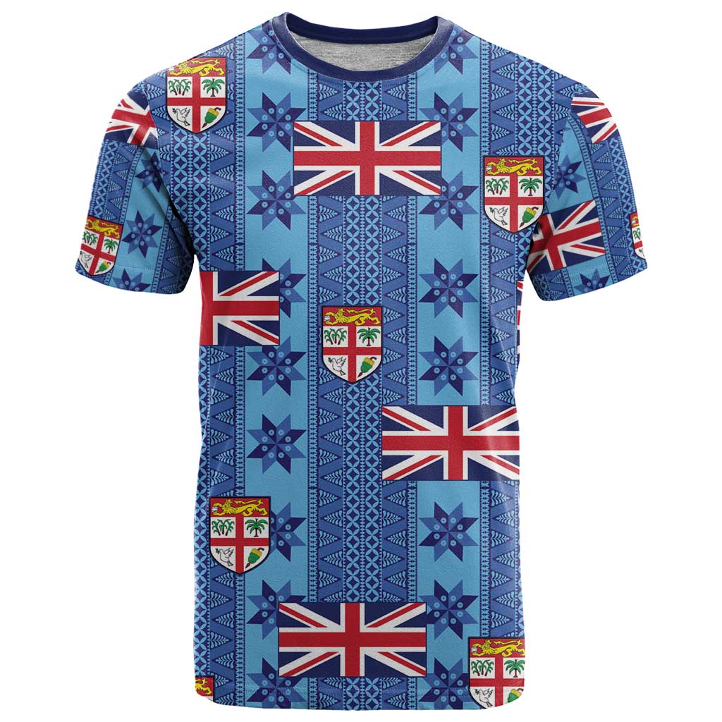 Fiji Masi Tapa T Shirt Coat Of Arms - Polynesian Pride