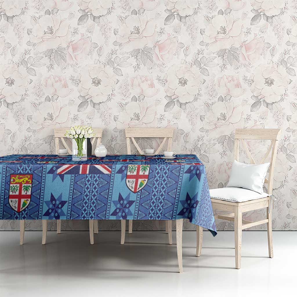 Fiji Masi Tapa Tablecloth Coat Of Arms - Polynesian Pride