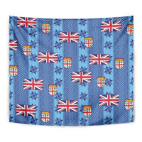 Fiji Masi Tapa Tapestry Coat Of Arms - Polynesian Pride