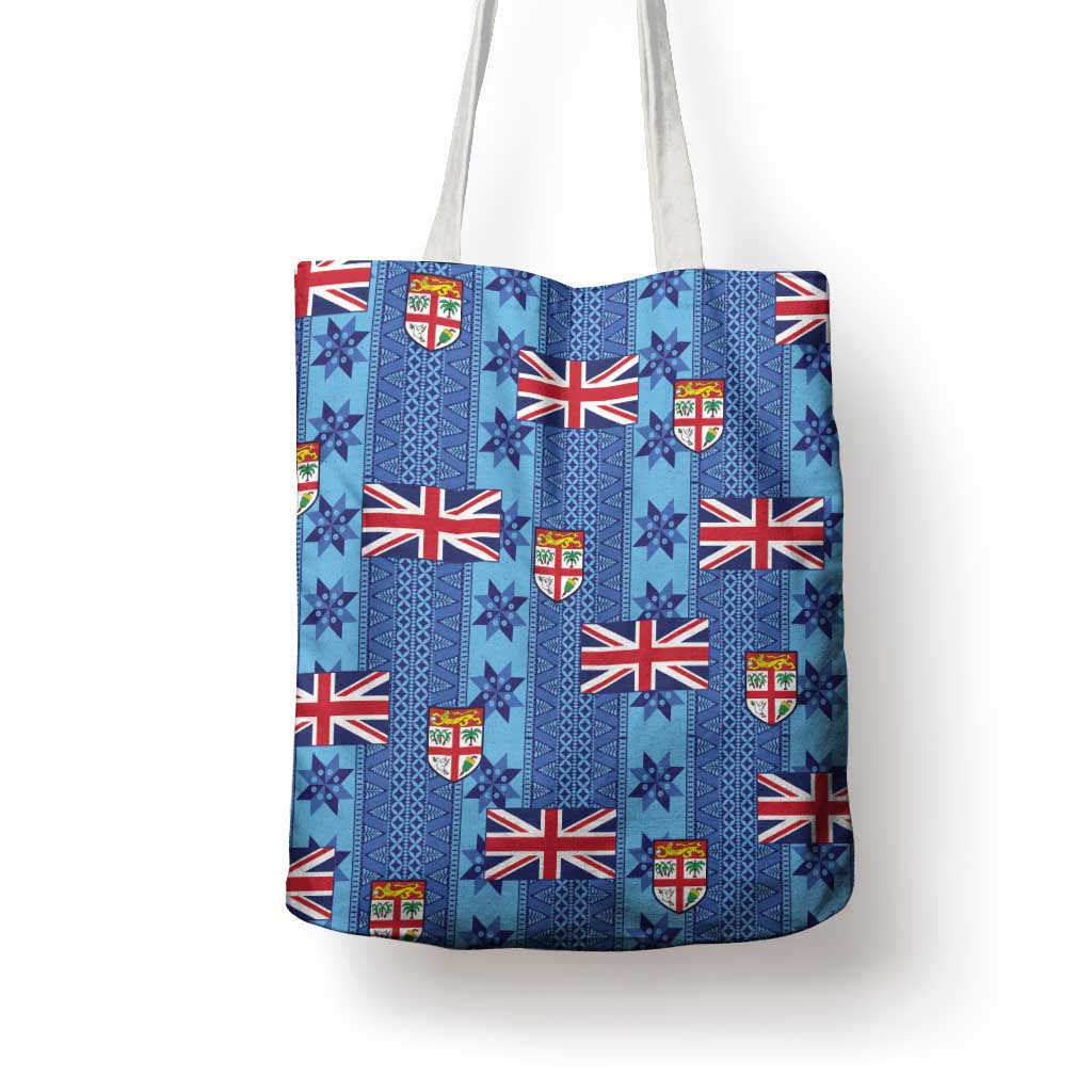 Fiji Masi Tapa Tote Bag Coat Of Arms - Polynesian Pride
