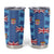 Fiji Masi Tapa Tumbler Cup Coat Of Arms - Polynesian Pride