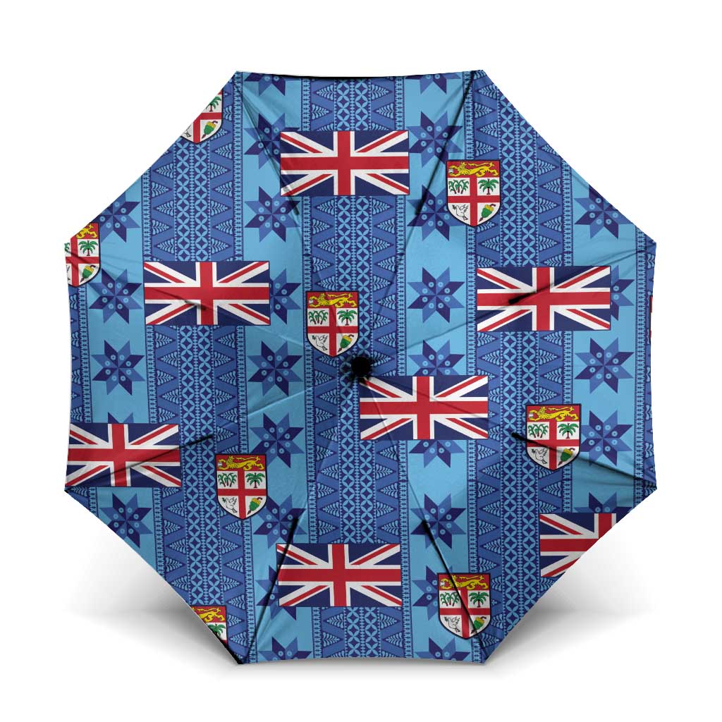 Fiji Masi Tapa Umbrella Coat Of Arms - Polynesian Pride