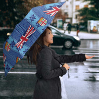 Fiji Masi Tapa Umbrella Coat Of Arms - Polynesian Pride